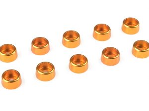 Aluminium Washer - for M3 Socket Head Screws - OD=8mm - Gold - 10 pcs