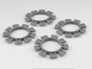Jconcepts Satellite tire gluing rubber bands - gray - fits 1/10th, SCT and 1/8th buggy