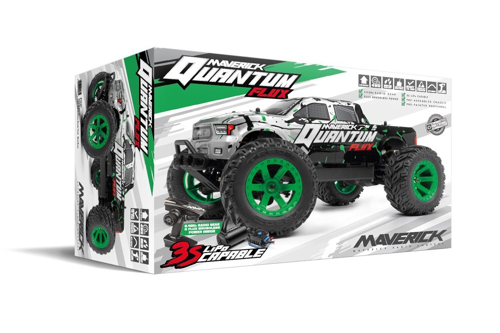 QUANTUM MT FLUX 1/10 4WD MONSTER TRUCK - SILVER - Image 2