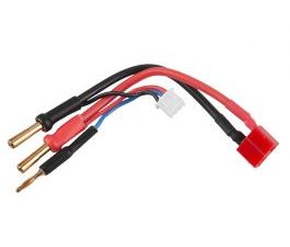CHARGE/BALANCE ADAPTER 2S (T-DEAN TO 4MM BULLET CONNECTOR)